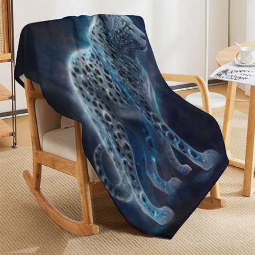 Manta de franela de leopardo manta de forro polar 3D para cama sofá 8