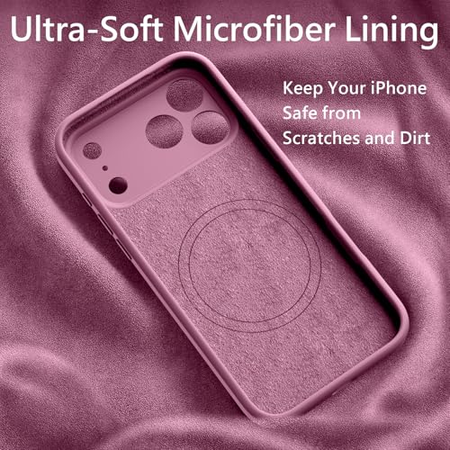 Image of FireNova Magnetic for iPhone 17 Pro Case, Compatible with MagSafe, [Integrated Silicone Camera Control Button] [Camera Protection] Anti-Scratch Microfiber Lining Phone Case, 6.3 inch, Lilac Purple