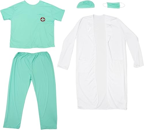 Miniatura 7 de Disfraz de Dashing Doctor de Halloween para adultos, disfraz divertido para hombre