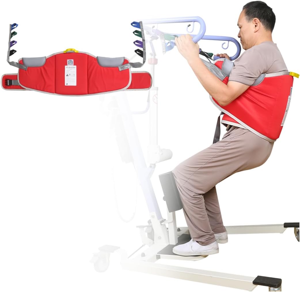 Sit to Stand Sling,Lift Patient Aid Padded Sling and Stand Assist with Back Support,Patient Lift Sling Works with Most Mobility Aids & Equipment