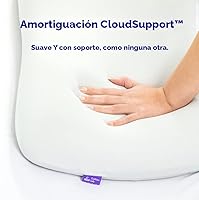 Vista 7 de C CUSHION LAB Almohada de sueño profundo, diseño ergonómico patentado de contorno para dormir de lado y espalda, forma cervical ortopédica acuna