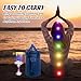 Meditation Crystal Singing Bowl - Handheld Quartz Stone Music Bowl with Percussion Hammer & Backpack - Transparent Colorful Dazzling Design
