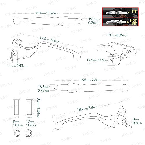 Levier kit noir d'embrayage résistant pour réparer les commandes Harley Softail 2020 - 5