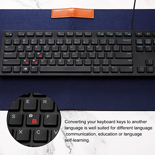 PATIKIL 3 Piezas Pegatinas Teclado Ruso para Laptop miniatura 4