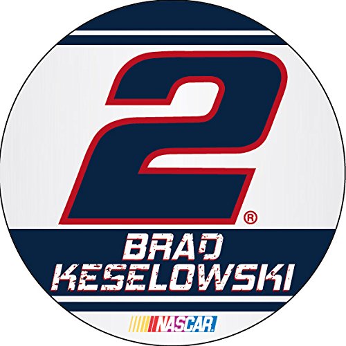 Brad Keselowski #2 2016 Traditional Decal 4\" Round Vinyl Auto Home Racing