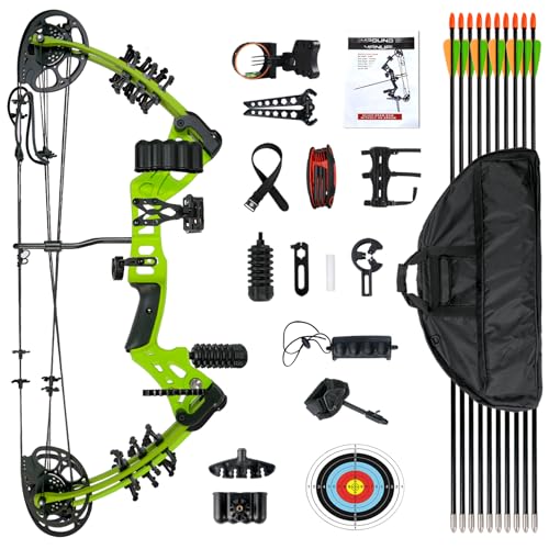 Youth Compound Bow Set 15-45 Lbs for Teens and Beginner,