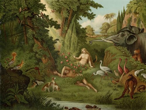 Toile murale La Création d'Eve Johann Elias Ridinger pour sublimer un mur vide