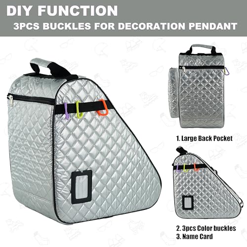 Image of HEXIFUL Skate Bag for Ice, Inline, Roller & Quad Skates - Kids & Adults