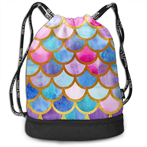 XLFD Bolsas de Gimnasia  Mochilas  con cordón de Anime  Colorida de Saco con Estampado