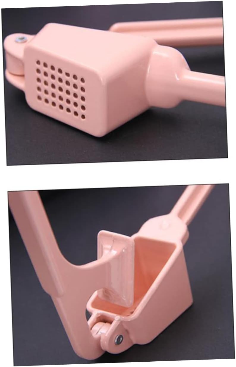 MAGICLULU 3pcs Multifunction Garlic Press and Mincer Ergonomic Alloy Slicer for Crushing Garlic Ginger and Nuts Efficient Kitchen Gadget Chamber Pink Color for Everyday Cooking