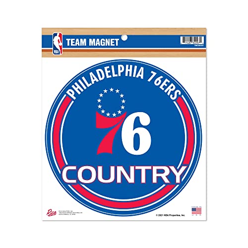 Rico Industries NBA Philadelphia 76ers 8" Round Magnet