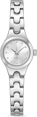 Womens Elegant Quartz Wristwatch   Stone Minimalist Dial, Stylish Design for Daily & Special Day Use
