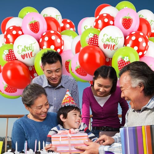 Save 50% on 60-Piece Strawberry Party Balloons - Image 7