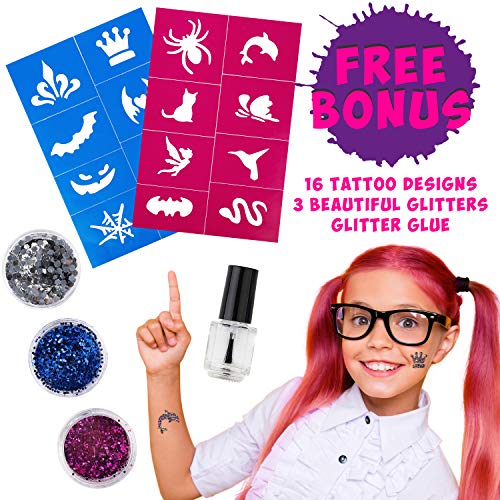 image for Blue Squid Hair Chalk for Girls – Hair Color Combs, Vibrant Temporar