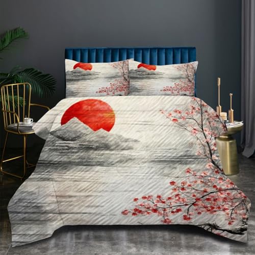 Nuphtun Edredón 150x200 cm Paisaje JaponéS