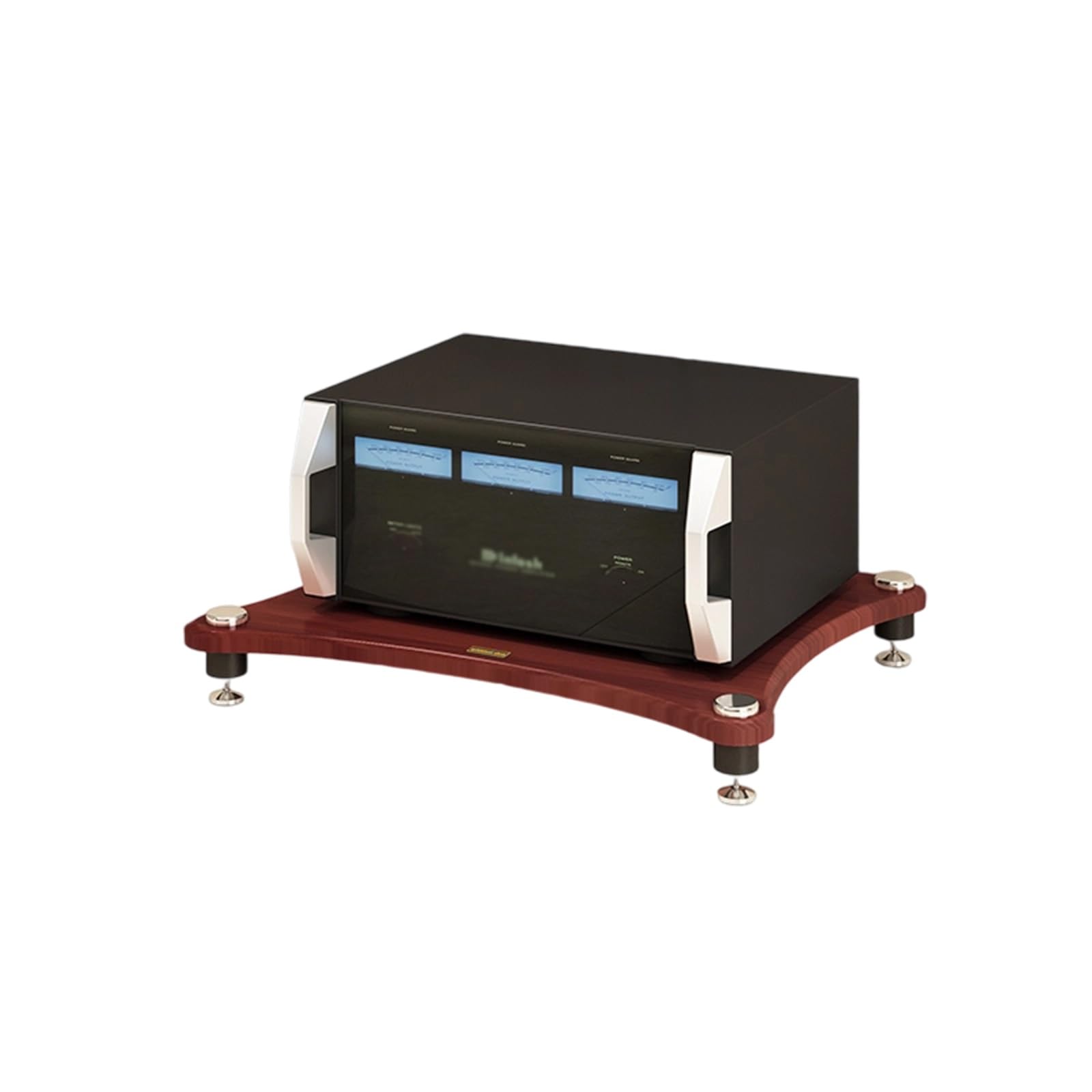 Support AV robuste marron 60x48x10 cm pour lecteur CD et appareils électroniques