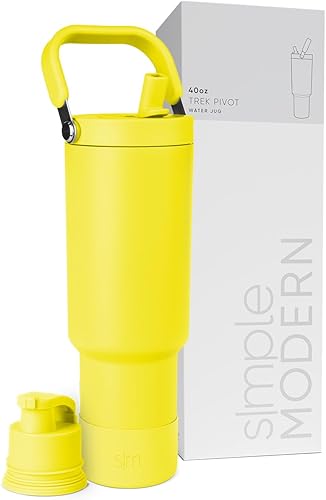 Miniatura 15 de Simple Modern Trek Pivot | Vaso con tapa abatible y popote de 30oz con asa | Botella de agua y bota | Popotes y tapas de chupito intercambiables |