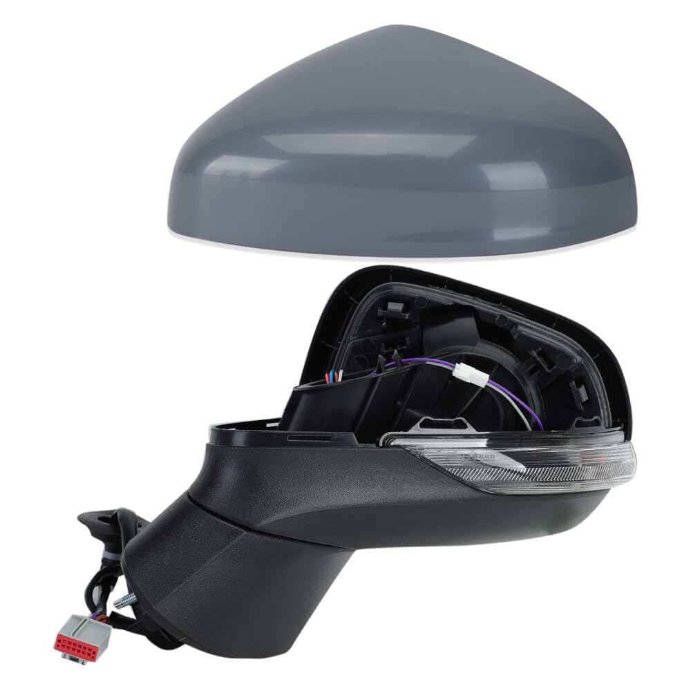 Specchietti Esterni Completi per Ford Fiesta MK8 2017 2018 2019 2020 2021 2022,Destro/Sinistro Pieghevole Elettrica Gruppo specchietto retrovisore