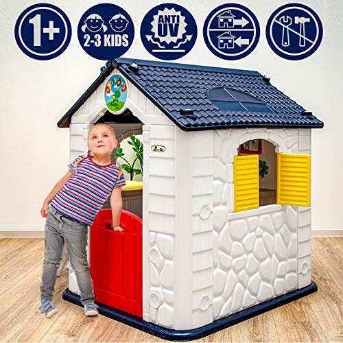 LittleTom Maison de Jeux avec Table pour Enfants - 1 an - Cabane de Jardin - Extérieur et Intérieur LittleTom Maison de Jeux avec Table pour Enfants - 1 an - Cabane de Jardin - Extérieur et Intérieur