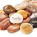 50PCS Thank You! RockImpact Thank You Stone Engraved Inspirational Stones Bulk Motivational Thank You Gifts Zen Healing Inspiring Rocks Prayer Word Stones Wholesale Thank You Rocks,2"-3" Each