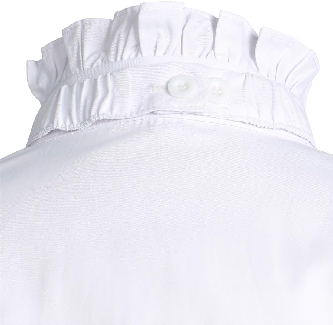 Women Victorian Blouse Vintage Gothic Lolita Shirt Pirate Long Sleeve Lace Ruffles Renaissance Medieval Shirts - Image 5