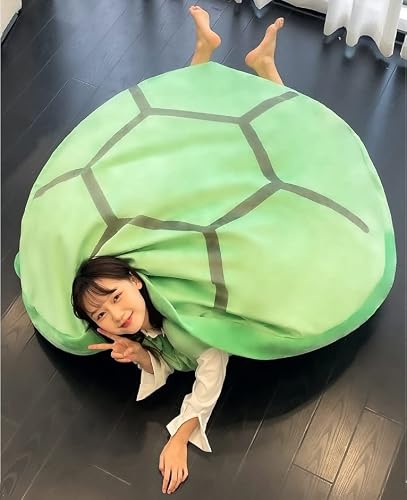 Srutirbo Wearable Turtle Shell Pillow, Removable Oversized Doll Stuffed Animal Costume Plush Toy Funny Dress Up,Creative Gift for Boys Girls Adults (51 in, Green)