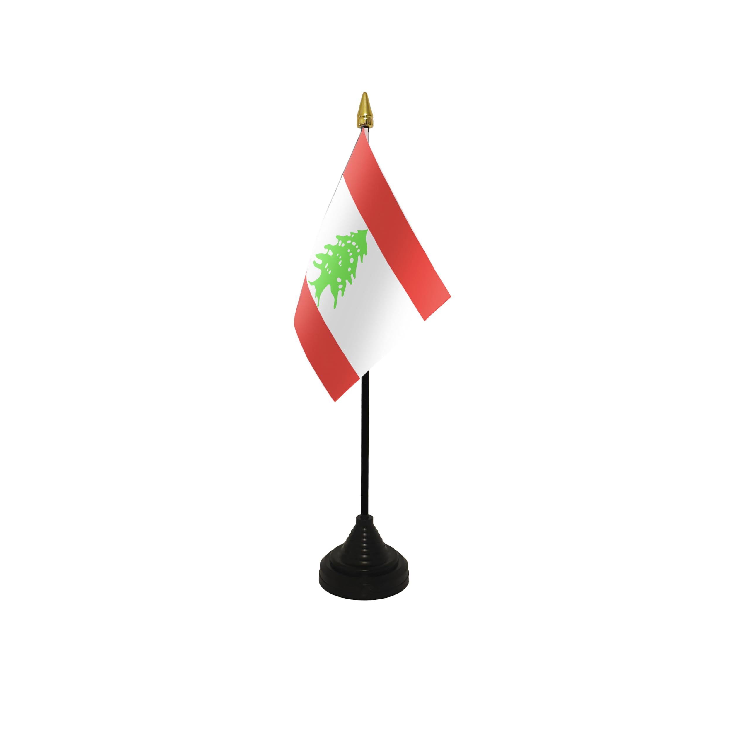 Flagtex Lebanon Small Table Flag With Black Base โ image 1