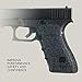 TALON Grips Adhesive Grip Compatible with Glock 20, 21, 40, 41 – Made in The USA – Gen - Rubber, Black