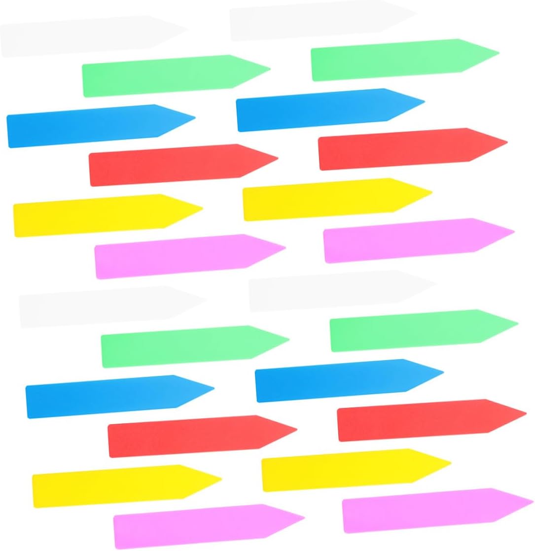 600pcs Plastic Plant Labels and Garden Plant Tags, Waterproof Small Insert Stakes for Outdoor Herb, Vegetable and Succulent Gardening, Multi-Color 10x1.8cm