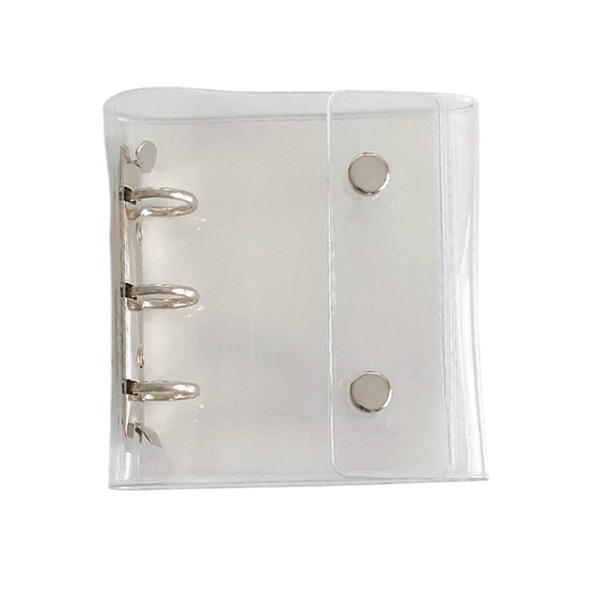 Amazon | シール帳 透明 クリア 3穴 バインダー A8 はがせる リフィル