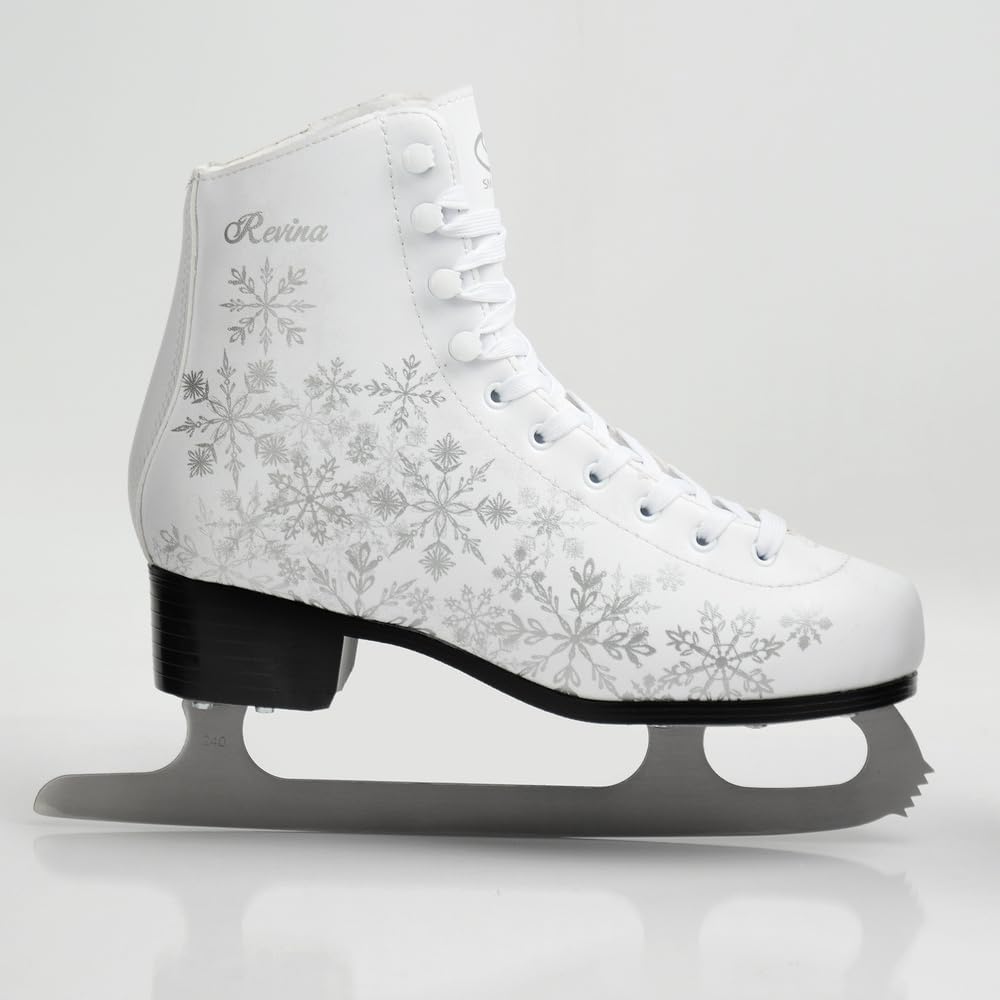 MADIVO SMJ Revina Damen Schlittschuhe Eiskunstlauf Eislaufschuhe Klassische Eislauf Weiß | Größen: 36, 37, 38, 39, 40, 41, 42