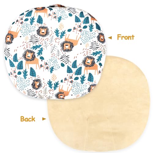 Image of SWESEN Newborn Lounger Cover, 1 Pack Soft Removable Slipcovers for Infant Lounger, Cozy Baby Lounger Cover for Boys and Girls, Covers Only, Lion