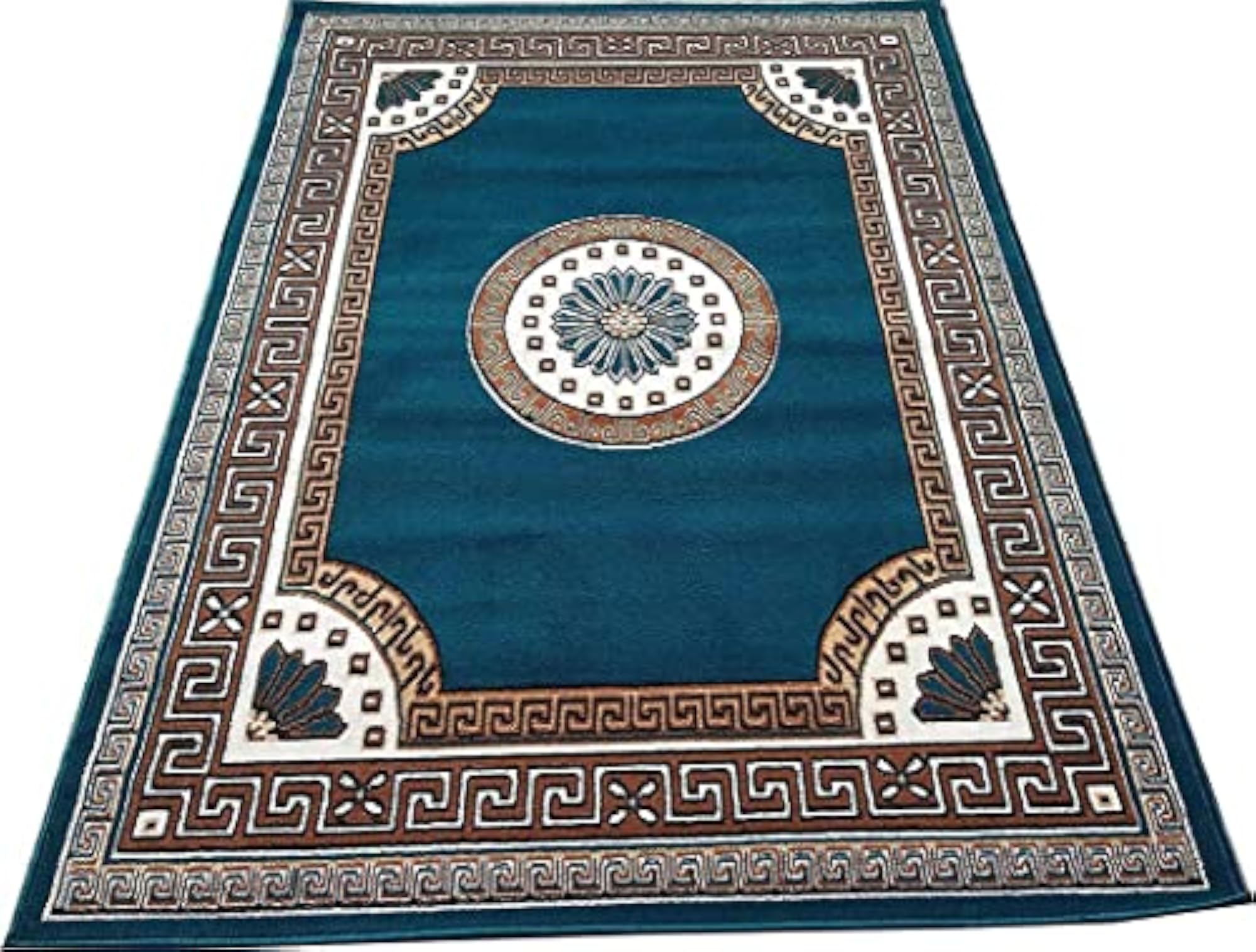 Acrylic Floral Design Polyester Carpet, 6x8 Feet