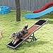 PawHut Wooden Dog Agility Seesaw for Training and Exercise, Platform Equipment Run Game Toy, Weather Resistant Pet Supplies, 83