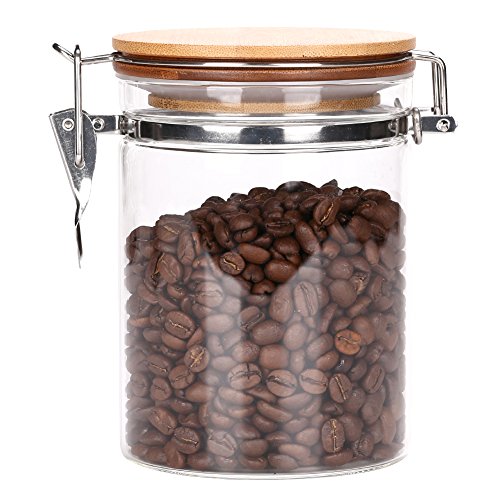 Poise3EHome 26 FL OZ Large Coffee Canister, Container, Jar for Ground or Whole
