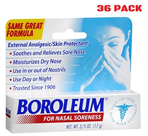 Boroleum for Nasal Soreness (36 Pack), 17 Grams, 3/5 Ounce per Tube