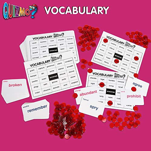 Learning Advantage Quizmo Vocabulary - 36 Double-Sided Game Boards - Bingo-Style Language And Literacy Game For Kids - Teach Synonyms And Antonyms #TOP1