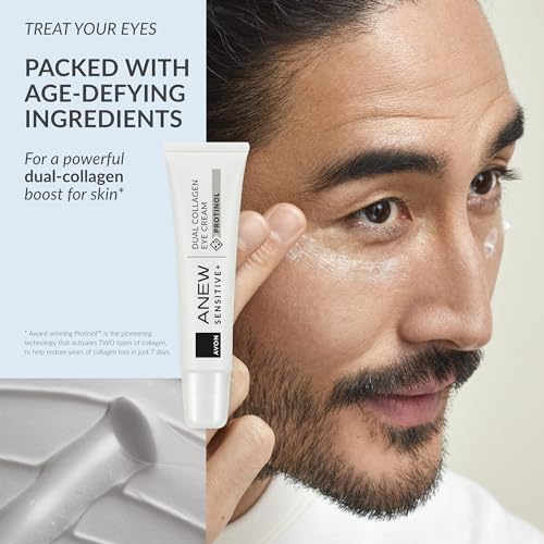 Avon Anew Sensitive+ Dual Collagen Eye Cream 15ml, Suitable for Sensitive Skin, Contains Skin-soothing Actives To Boost Collagen, Cruelty Free - Image 4