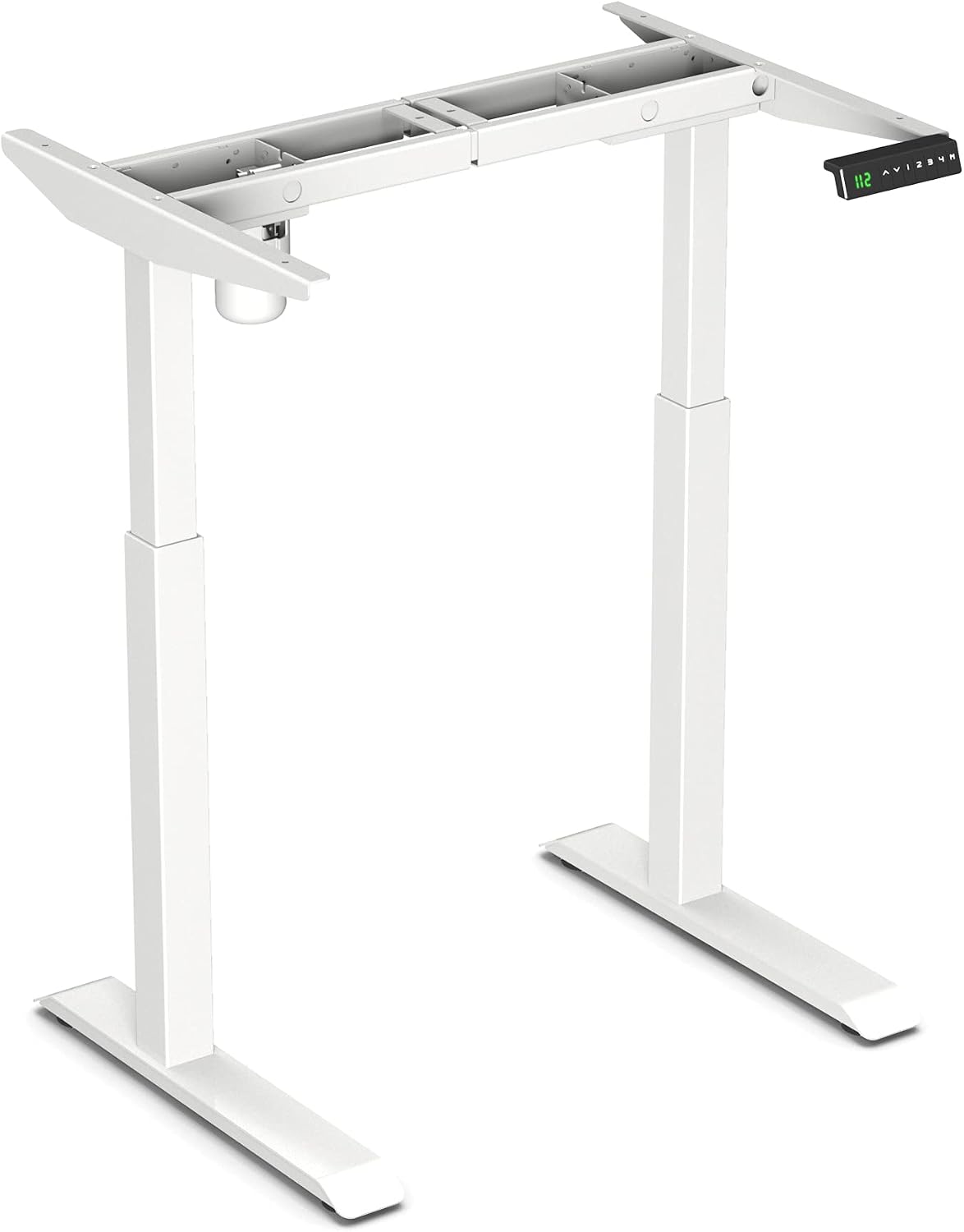 Studydesk Sit-Standing Desk Small Electric Height-Adjustable Frame Ergonomic with Memory Function White Frame / Without Table Top