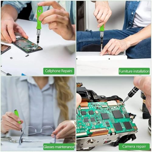 Image of 32 in 1 Magnetic Precision Mechanic Screwdriver Set, Contains 30 Bits Precision Repair Tool Kit, Screwdriver Tool Set for Computers, Eyeglass, Watch, Laptop, Phone, Pad, Toy
