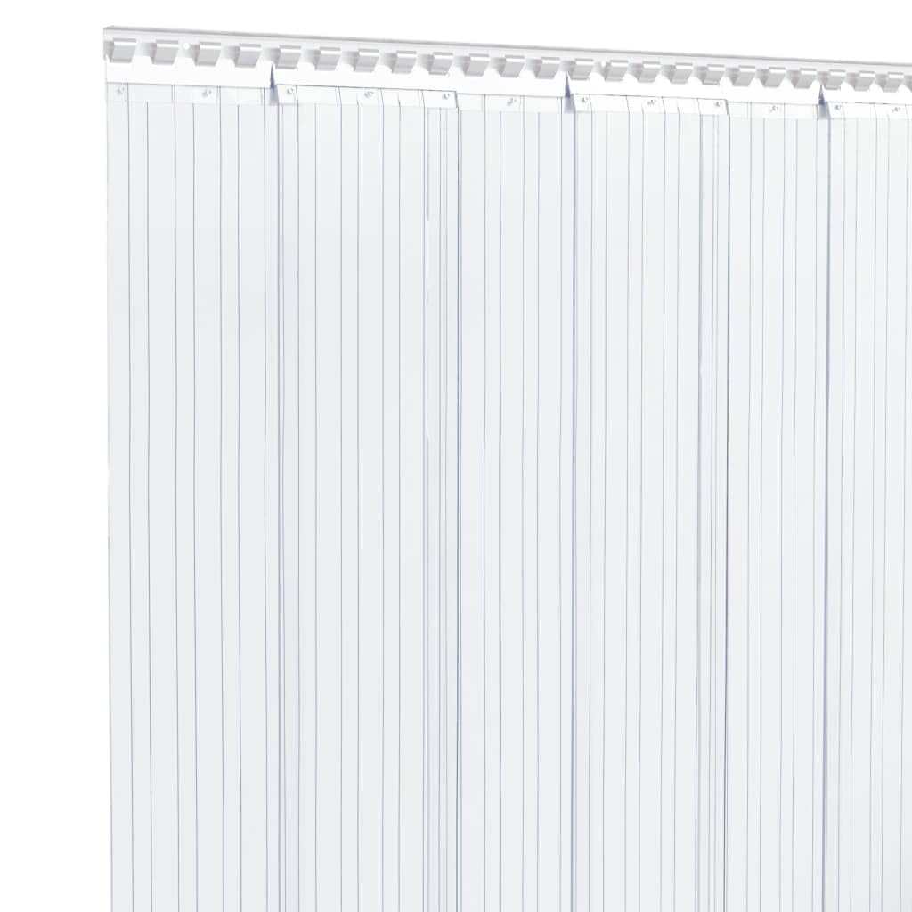Przezroczysta kurtyna paskowa PVC 200 mm x 1,6 mm, 25 m, zasłona drzwiowa