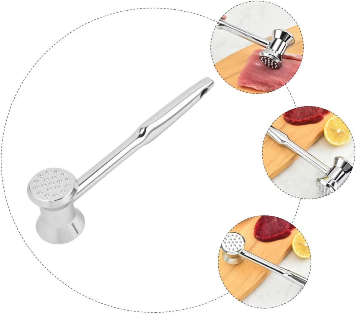 Ciieeo Meat Tenderizer Hammer Mallet Tool for Pounding Chicken Beef Pork Easy to Clean Smooth Surface for Cooking Kitchen Use