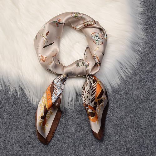 Silk Scarf for Women 100% Mulberry Medium 27.5" x 27.5" Gift Packed4