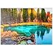 Lago Geyser Nella Foresta Gialla D'autunno Nei Monti Altai, Siberia, Russia - Premium 500 Pezzi Puzzle - MyPuzzle Collezione speciale di Puzzle Galaxy