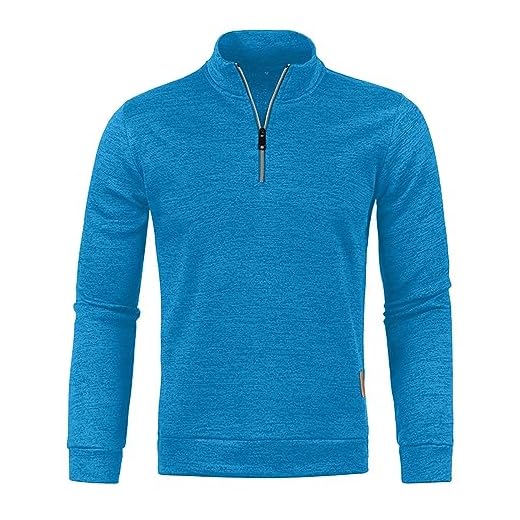 2025 Veste Homme Hiver Chaud Grande Taille Polaire Zippée à Manches Longues Mi Saison Automne Pull Sweat Coupe Régulière Tops avec Poches Pas Cher