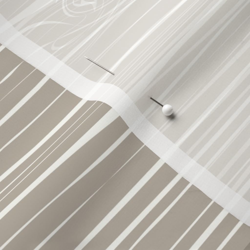 Spoonflower Fabric - Woodland Patchwork Warm Neutrals Tan Brown Moose Bear Printed on Chiffon Fabric by The Yard - Sewing Fashion Apparel Dresses Home Decor