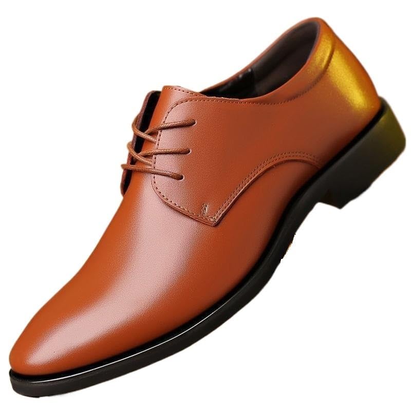 YZABEL Men's Dress Shoes Oxfords Slip on Shoes Classic Lace-up Formal Oxford for Dating Prom Business Work