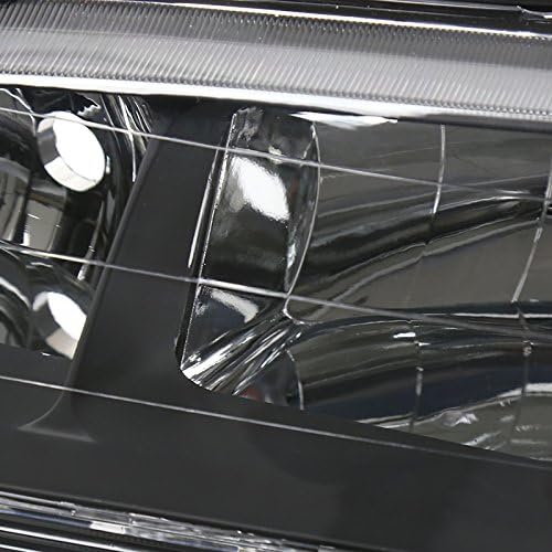 1998-2002 Honda Accord Crystal Housing Headlights Black