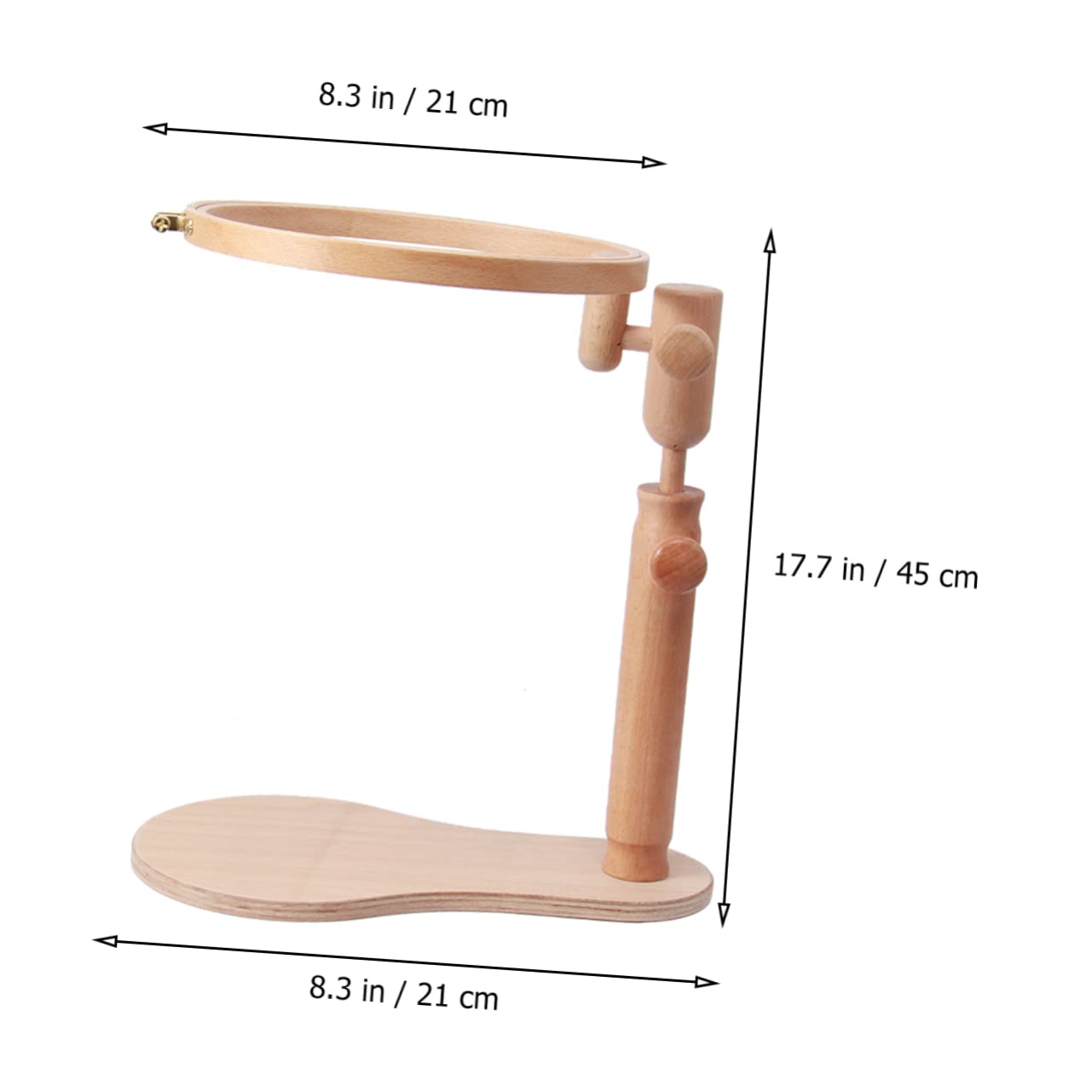 Ciieeo Kits De Bordado De Montaje Giratorio Marco De Acolchado Estante De Madera Soporte De Bastidor De Bordado Soporte De Aro De Bordado Kit De Bordado Para Principiantes Kit De