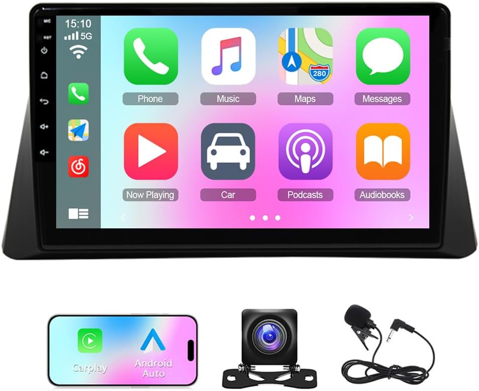 Android 14 Car Stereo Radio for Honda Accord 8th 2008-2013 for Acura TSX 2008-2012 with Carplay Android Auto 10 inch HD Touchscreen Head Unit WiFi GPS Mirror Link FM Bluetooth Rear Camera,2+32G